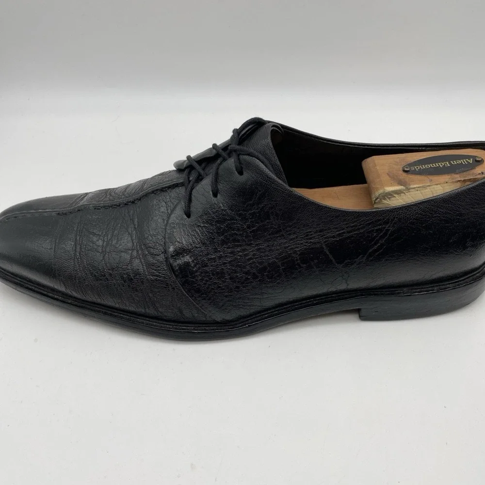 Cole Haan Beckett Black‎ Pebbled Leather Oxford Dress Shoes Mens Sz 10 C06399